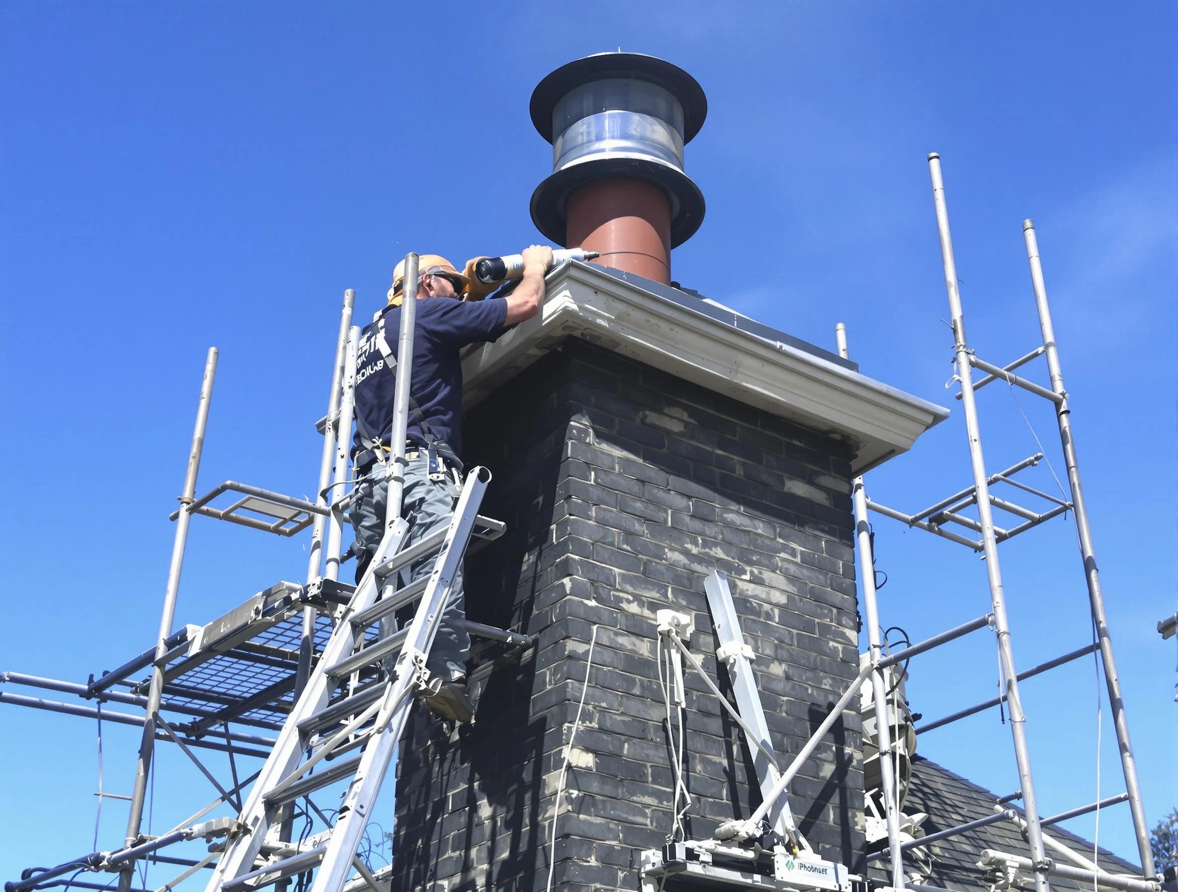 Sturdy chimney crown finished by College Park Chimney Sweep in College Park, GA