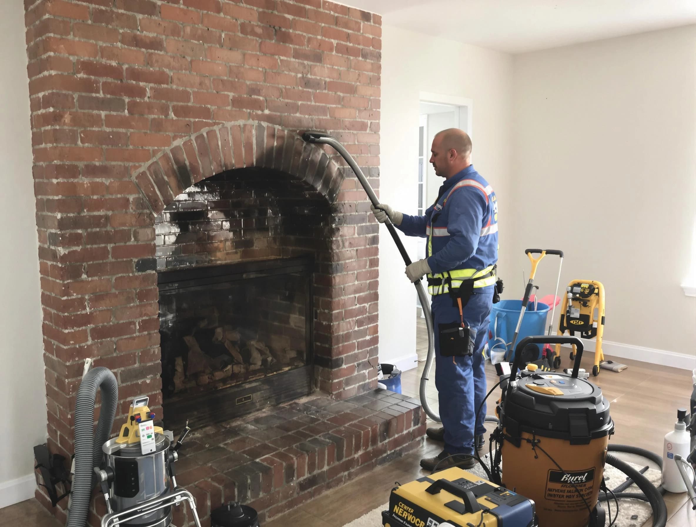 College Park Chimney Sweep expert performing detailed chimney sweep in College Park, GA