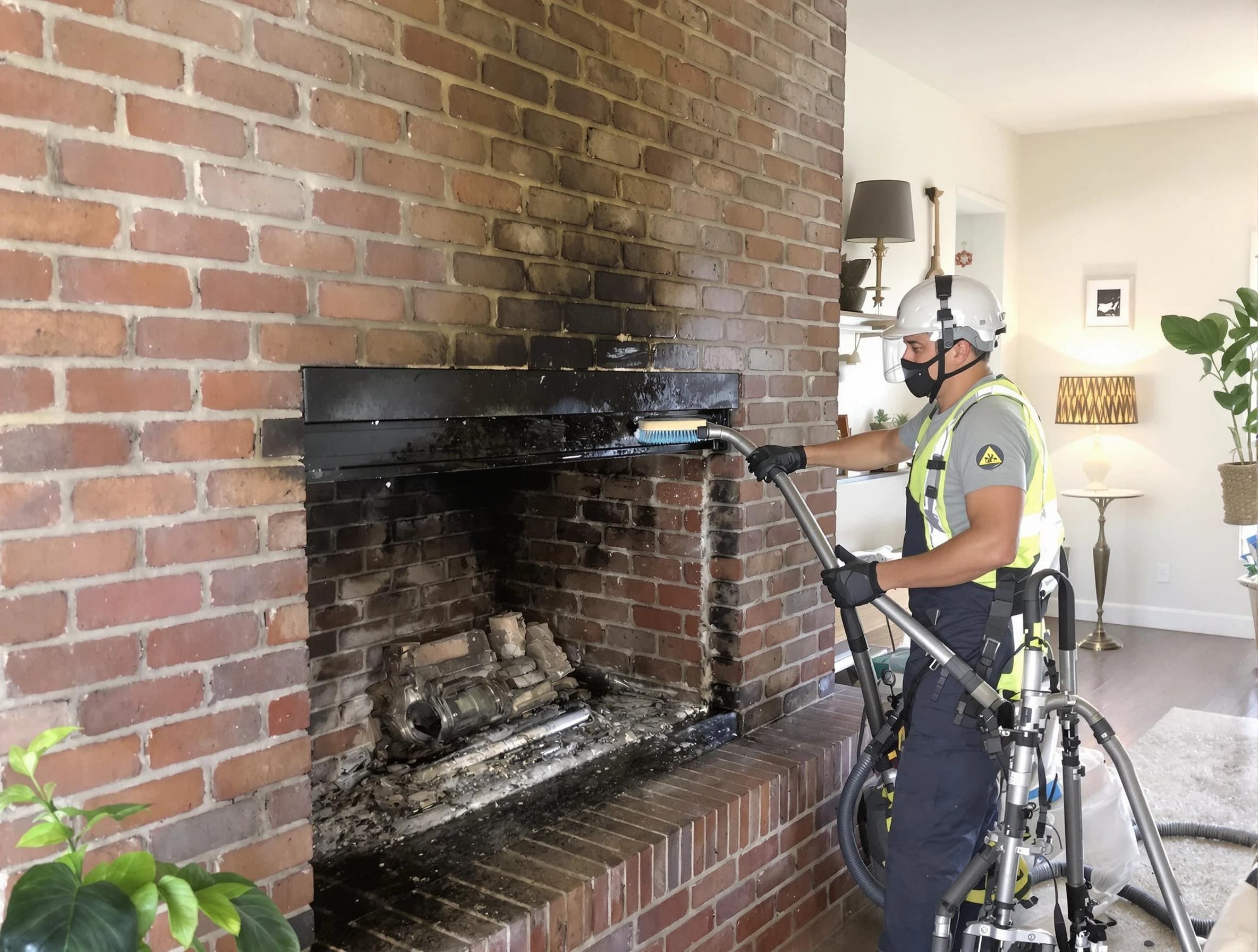 College Park Chimney Sweep providing fireplace cleaning services in College Park, GA