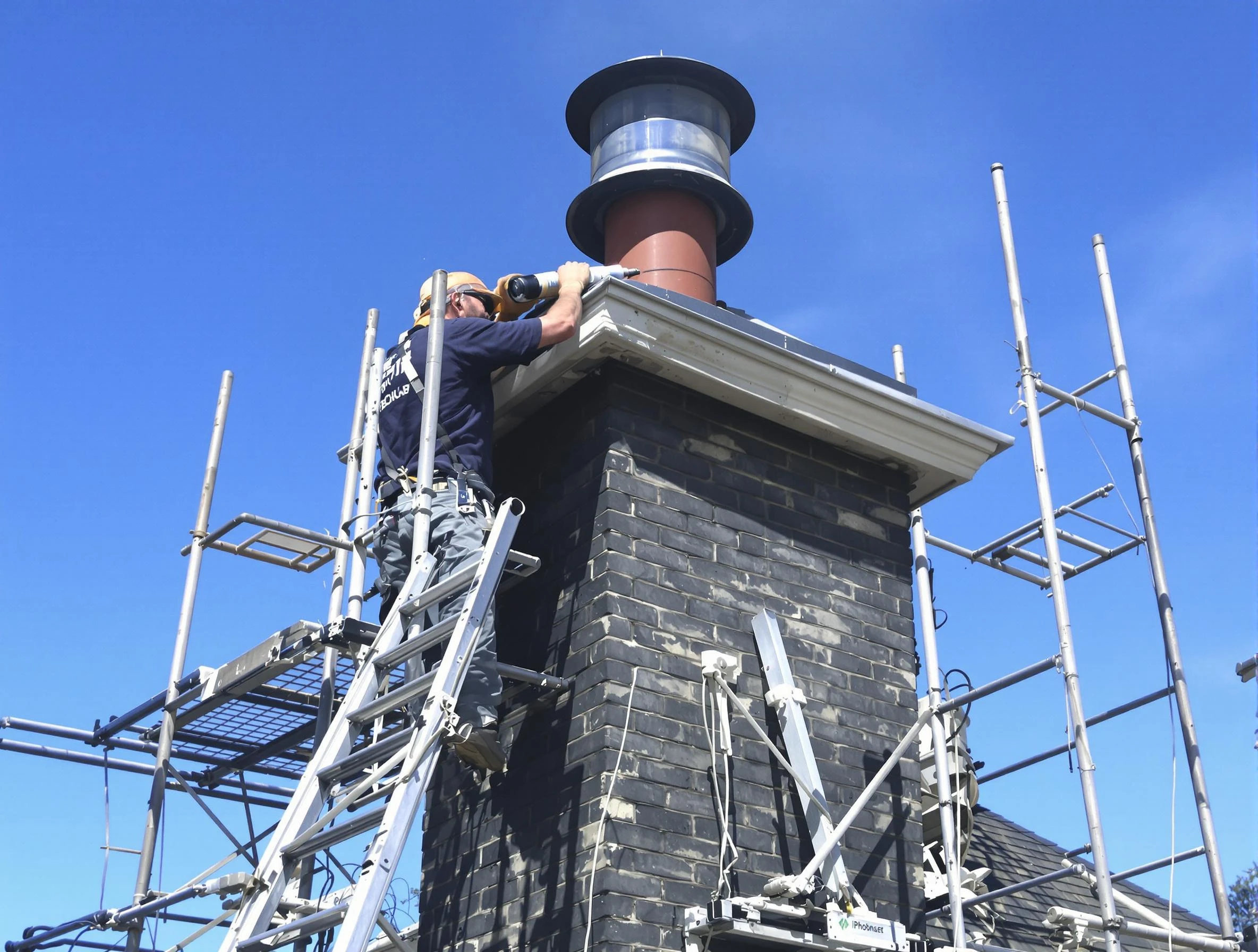 Sturdy chimney crown finished by College Park Chimney Sweep in College Park, GA
