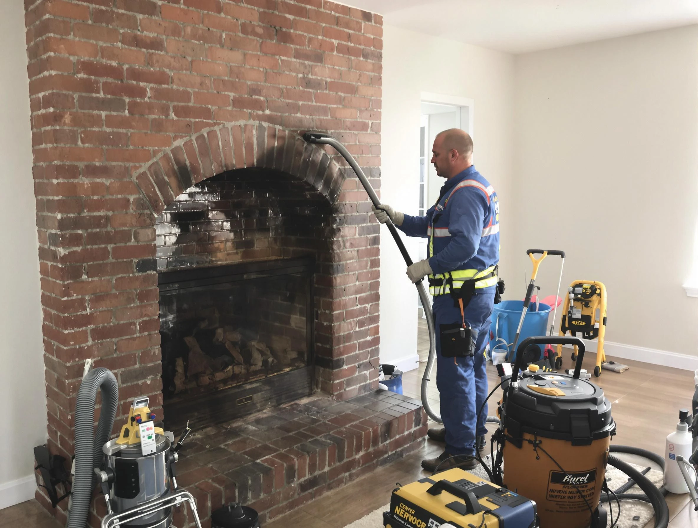 College Park Chimney Sweep expert performing detailed chimney sweep in College Park, GA